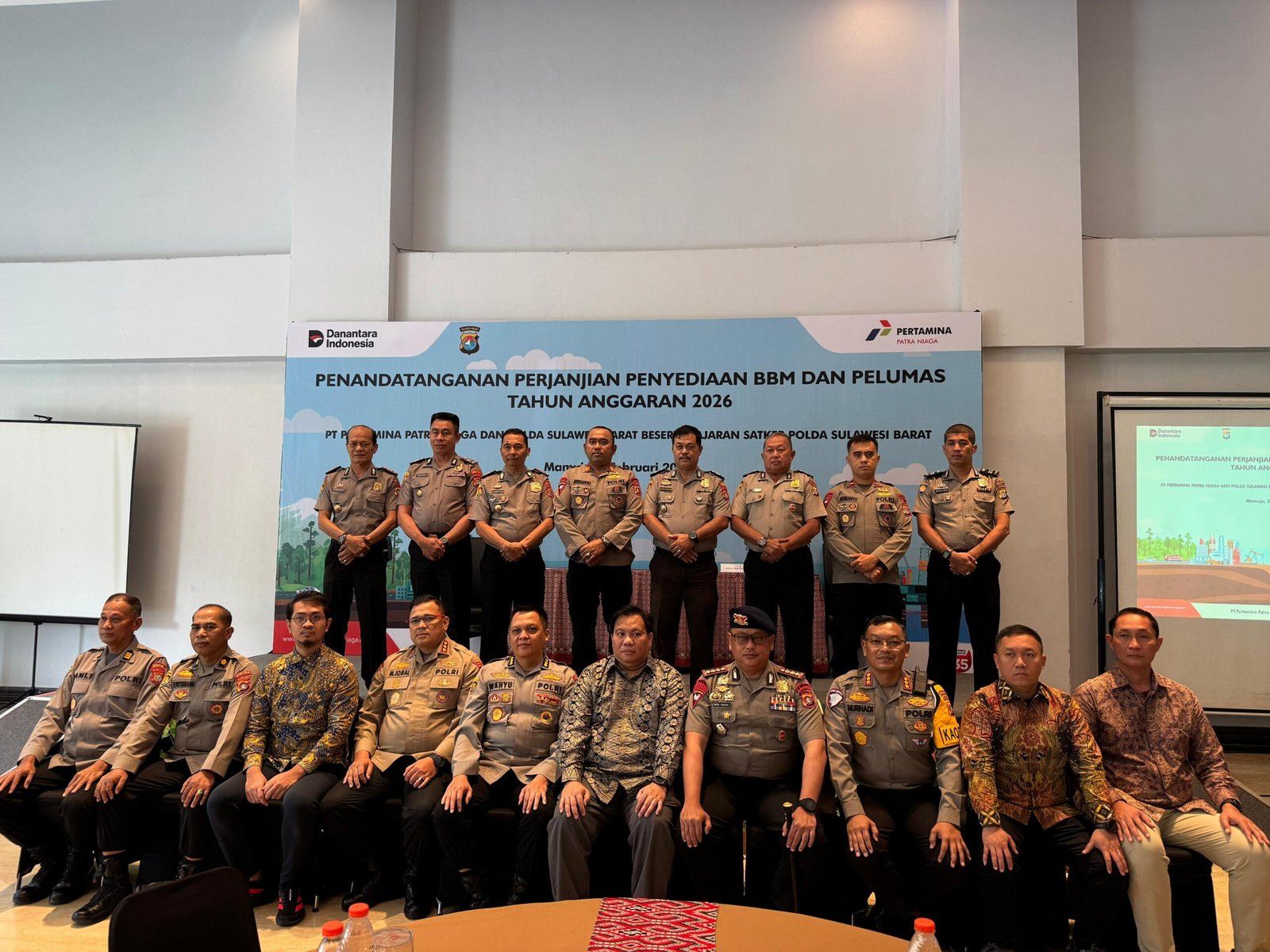 Polda Sulbar dan Pertamina Patra Niaga Perkuat Kerjasama, Tandatangani Perjanjian Penyedian BBM Tahun 2026
