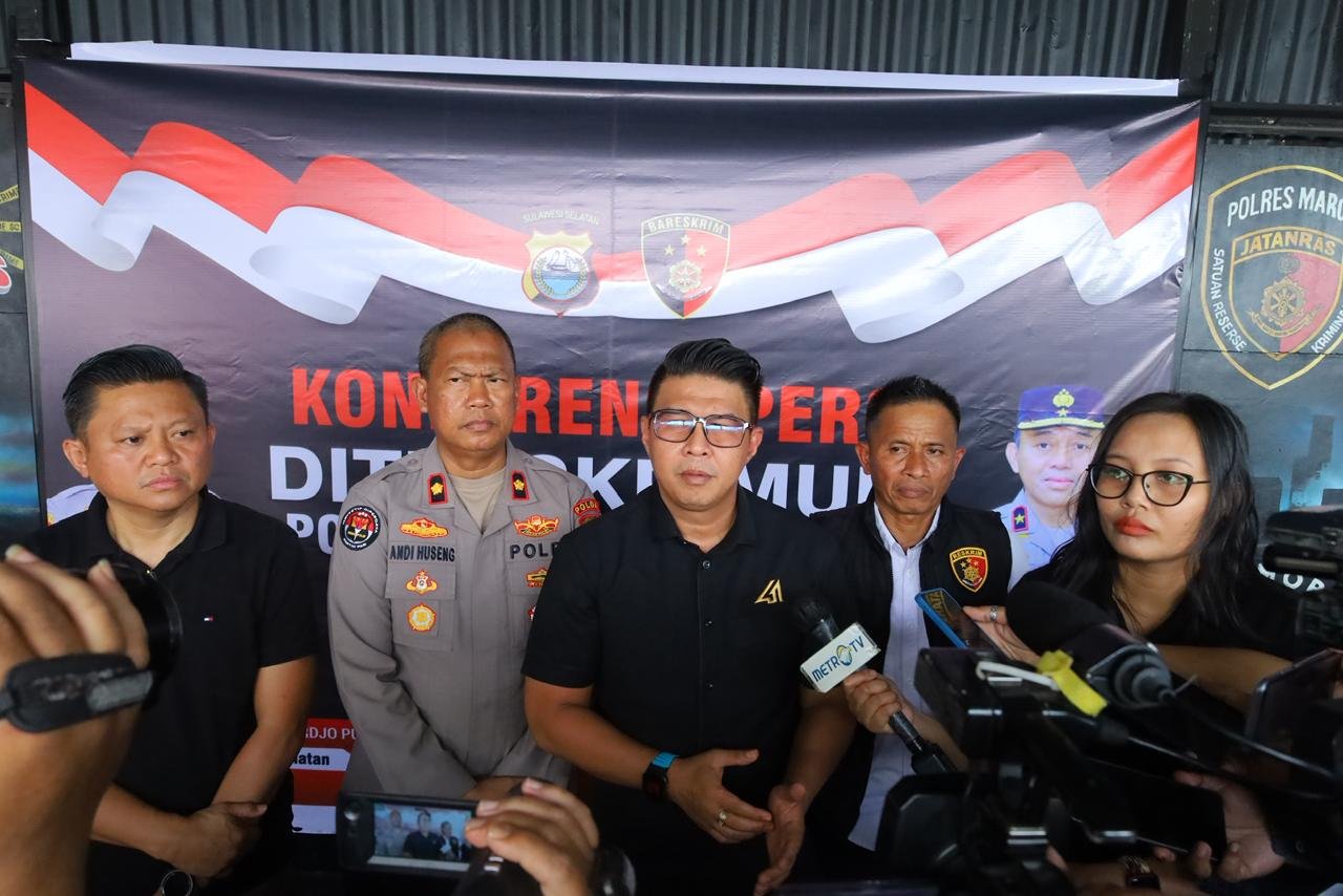 Ditreskrimum Polda Sulsel Gelar Konferensi Pers Pengungkapan Tindak Pidana Pencurian Kendaraan Bermotor