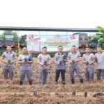 Manfaatkan Lahan P2B, Biro SDM Polda Sulsel Tanam 550 Bibit Uwi Ungu