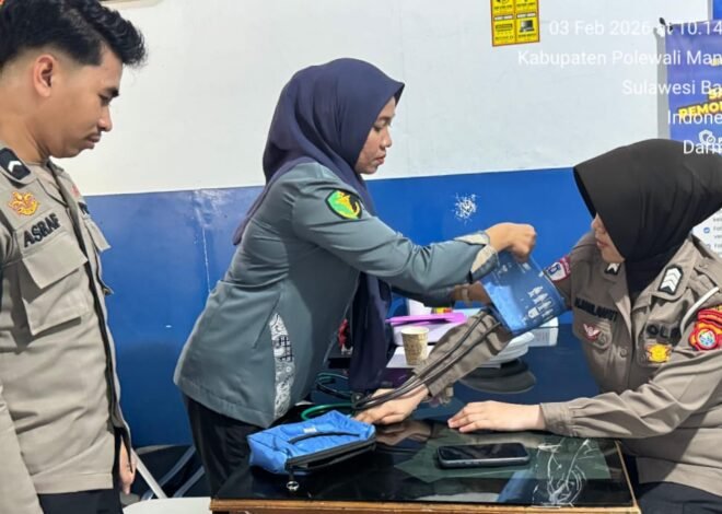 Subsatgas Dokkes Polres Polman Pastikan Kesehatan Personel Selama Ops Keselamatan Marano 2026
