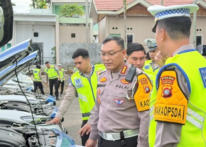 Dirlantas Polda Sulbar Pastikan Armada Dalam Kondisi Optimal Untuk Pelayanan yang Maksimal