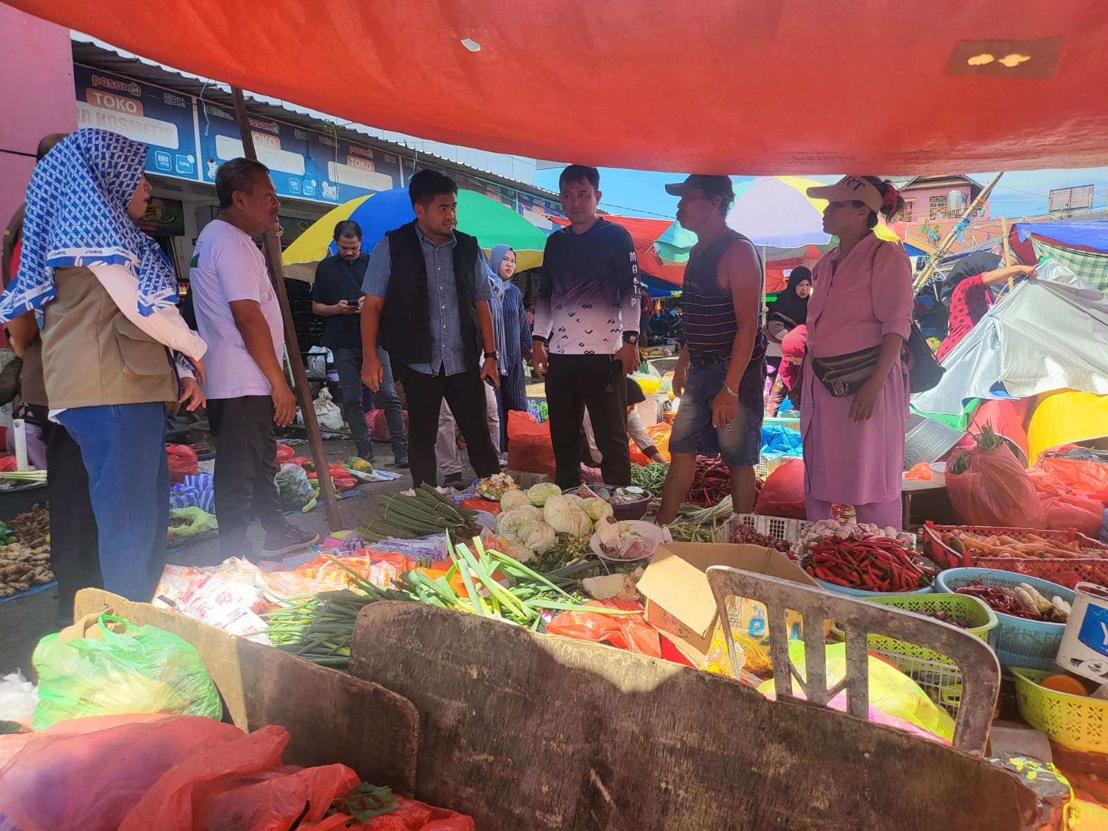 Satgas Saber Kabupaten Pinrang Pantau Harga dan Mutu Pangan di Pasar Sentral