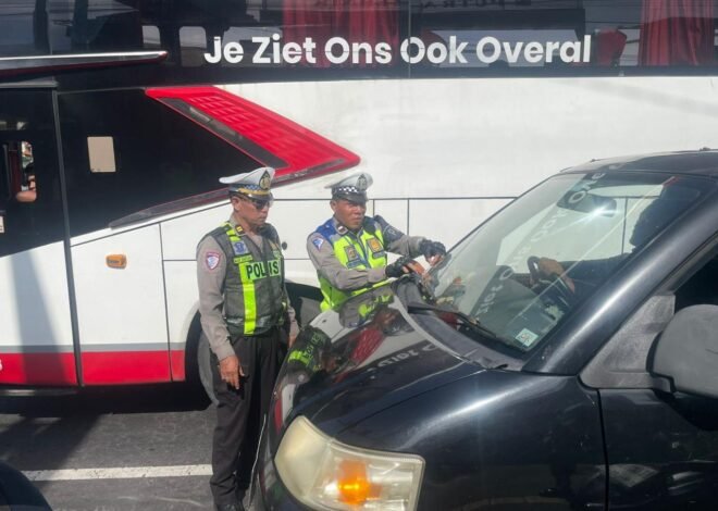 Operasi Keselamatan Agung 2026 Digelar di Simpang TL Permata Hijau Denpasar, Puluhan Pelanggar Ditindak