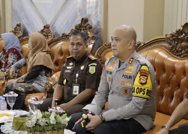 ‎Kapolres Pinrang Bersama Forkopimda Sambut Kunjungan Kerja Kepala Kejati Sulsel