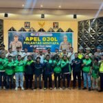 ‎Melalui Apel Ojol Polantas Menyapa, Polres Pinrang Perkuat Stabilitas Keamanan Daerah