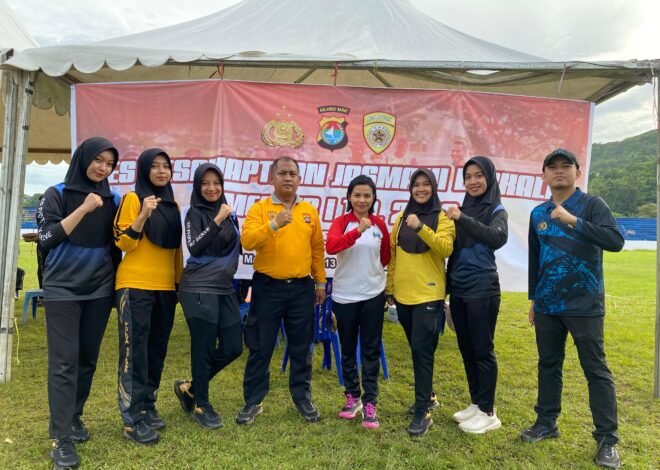 Tes Kesamaptaan Jasmani Polda Sulbar, Personel Antusias Jaga Kondisi Fisik