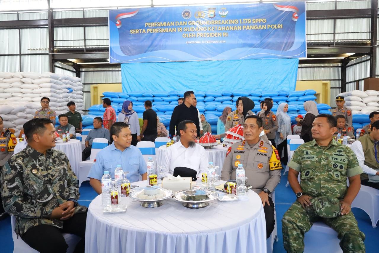 Peresmian dan Groundbreaking SPPG Polri serta Gudang Ketahanan Pangan Polri, Kapolda Sulsel Ikuti Secara Virtual dari Bantaeng