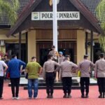 Di awal bulan suci Ramadan, apel pagi Dilaksankan depan Polres Pinrang