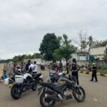 Satuan PJR Ditlantas dan Ditsamapta Polda Sulbar Bubarkan Balapan Liar, 7 Motor dengan Knalpot Brong Diamankan