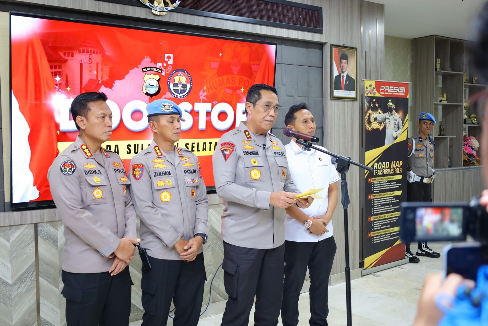 Doorstop Kapolda Sulsel Terkait Perkembangan Penyidikan Kasus Penganiayaan Bripda Dirja Pratama