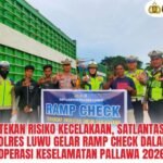 Tekan Risiko Kecelakaan, Satlantas Polres Luwu Gelar Ramp Check dalam Operasi Keselamatan Pallawa 2026