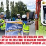 Operasi Keselamatan Pallawa 2026, Satlantas Polres Luwu Gencarkan Sosialisasi Kamseltibcarlantas kepada Pengguna Jalan