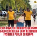 Polres Luwu Gelar Korvei Bersama, Wujud Kepedulian Jaga Kebersihan Fasilitas Publik di Belopa
