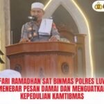 Safari Ramadhan Sat Binmas Polres Luwu, Menebar Pesan Damai dan Menguatkan Kepedulian Kamtibmas