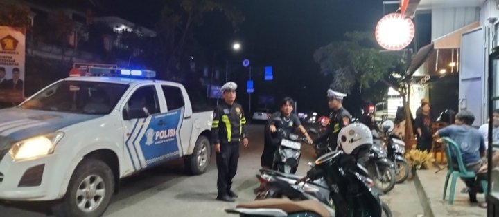 Patroli Malam Ramadhan, Satlantas Tana Toraja Cegah Balapan Liar Dan Pelanggaran Lalu Lintas