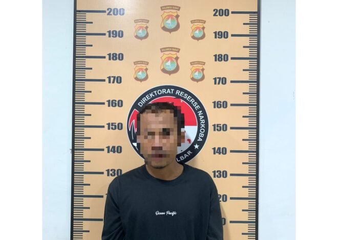 Ditresnarkoba Polda Sulbar Bekuk AH di Rumahnya, Petugas Sita Sabu dan Bukti Lainnya