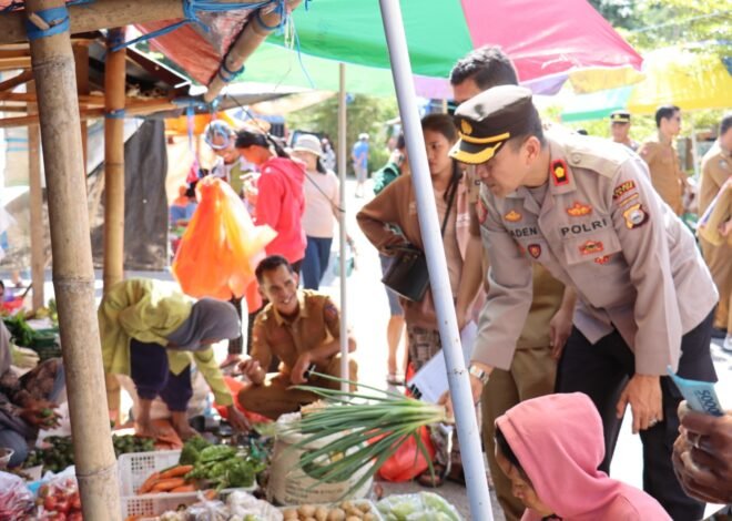 Polres Tana Toraja Bersama Forkopimda Lakukan Pengawasan Harga dan Ketersediaan Bahan Pokok di Pasar