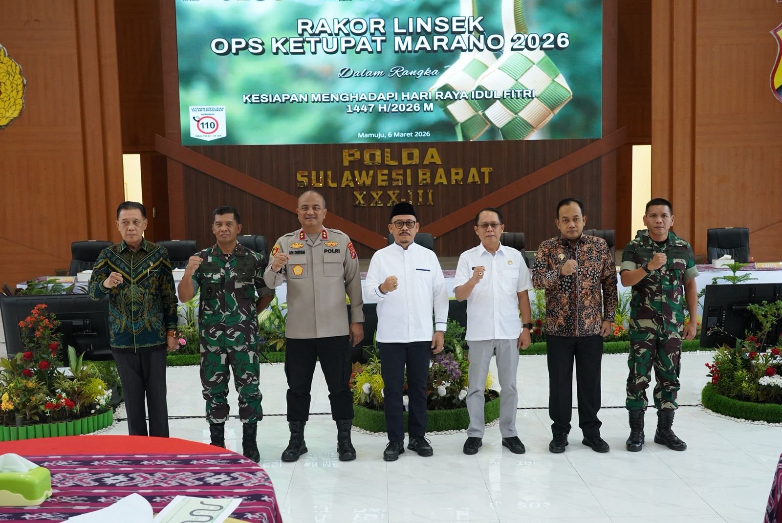 Rakor Linsek OPS Ketupat: Polda Sulbar Gandeng Berbagai Pihak Perkuat Sinergi, Jamin Keamanan Hari Raya Idul Fitri