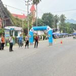 Wujud Pelayanan Humanis Polri, Personel Polres Tana Toraja Amankan dan Atur Lalu Lintas Saat Car Free Day