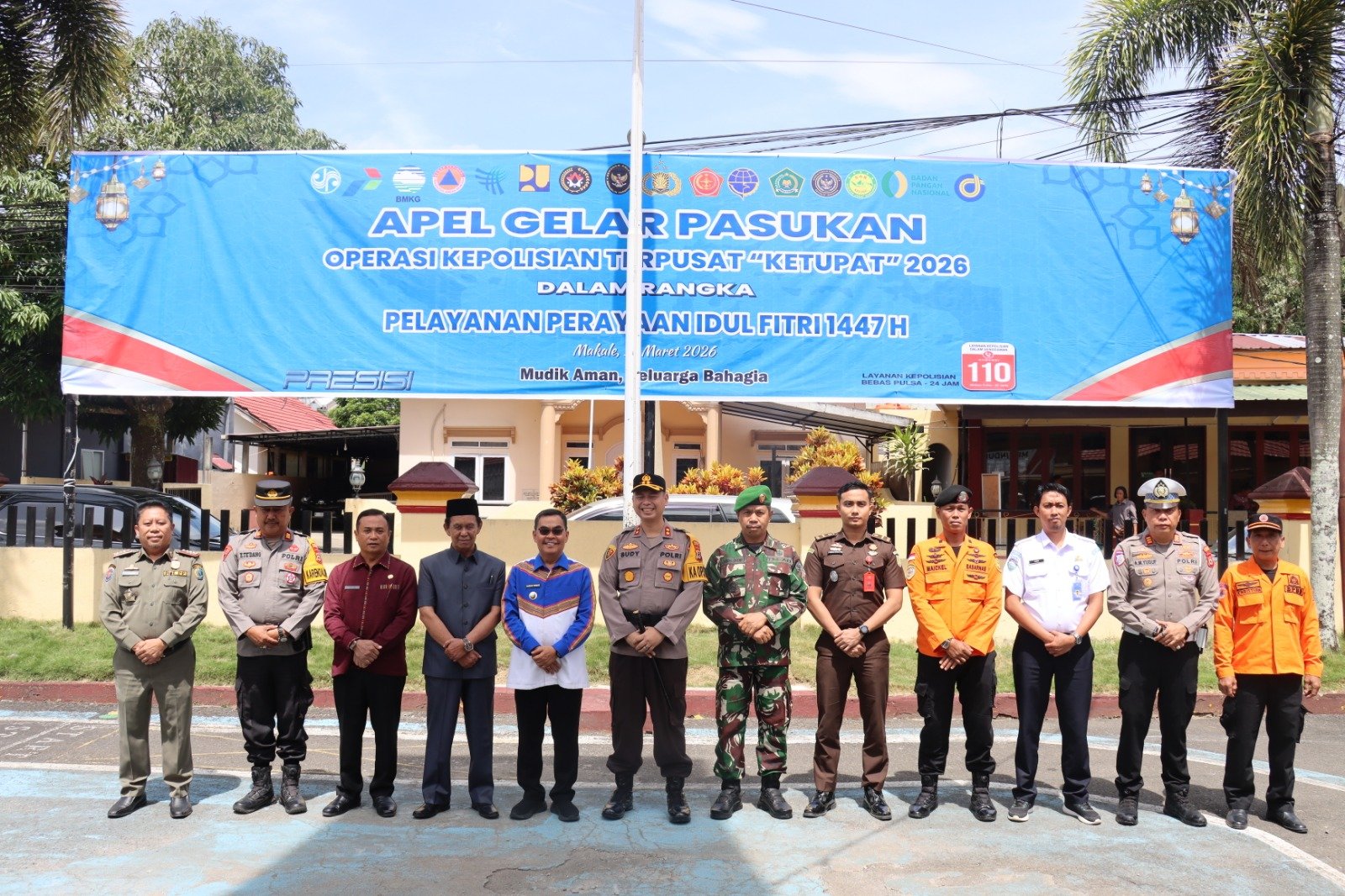 Kapolres Tana Toraja Pimpin Apel Gelar Pasukan Ops Ketupat 2026