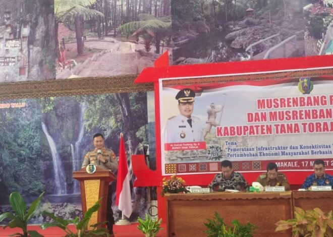 Kapolres Tana Toraja Sosialisasikan Layanan 110 di Musrenbang RKPD