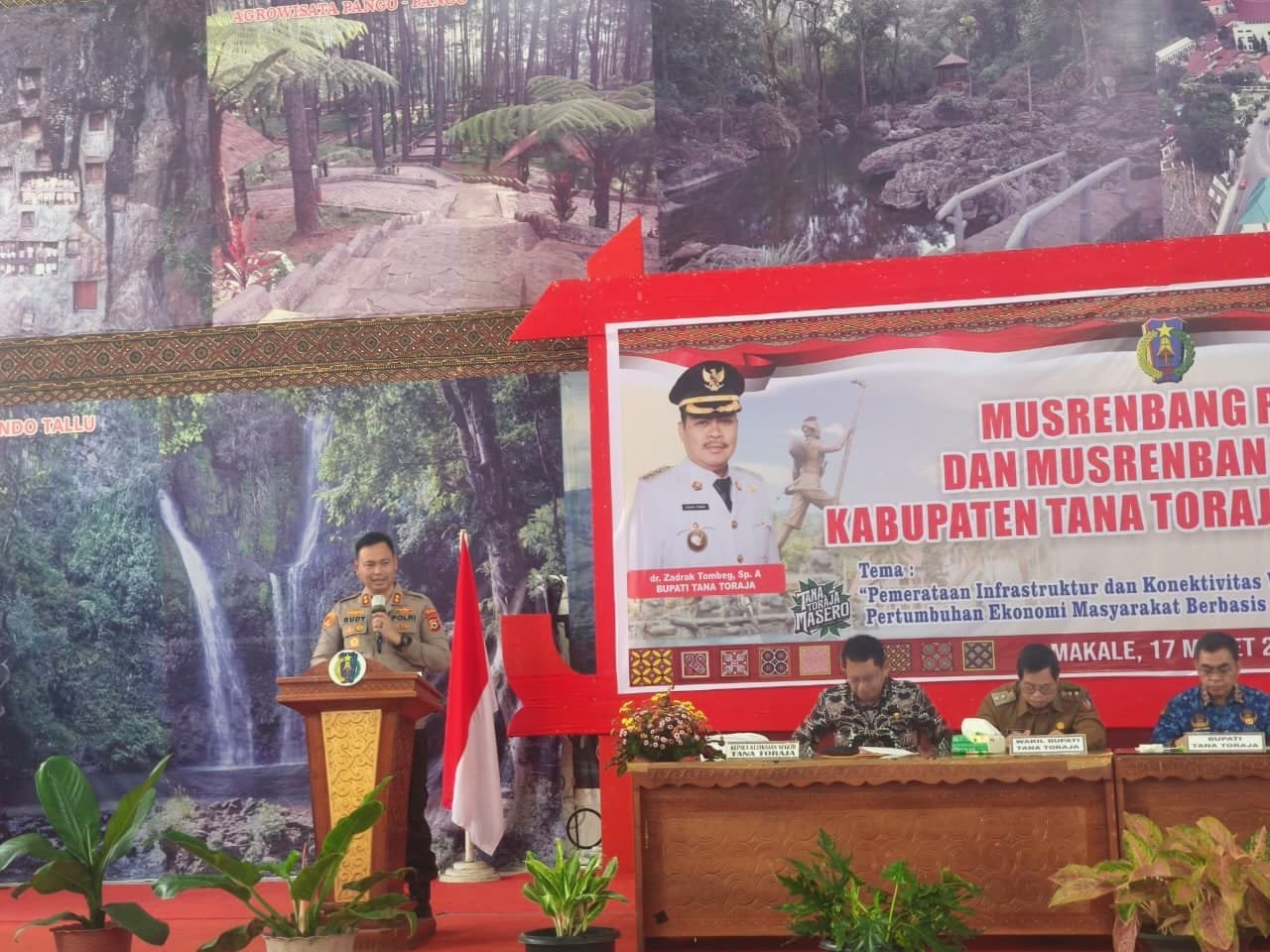 Kapolres Tana Toraja Sosialisasikan Layanan 110 di Musrenbang RKPD