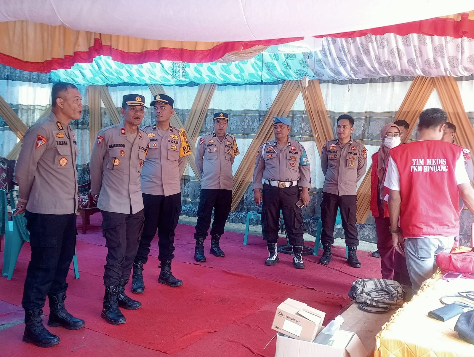 Tim Supervisi Polda Sulbar Cek Kesiapan Pos Pam Ops Ketupat Marano di Polewali