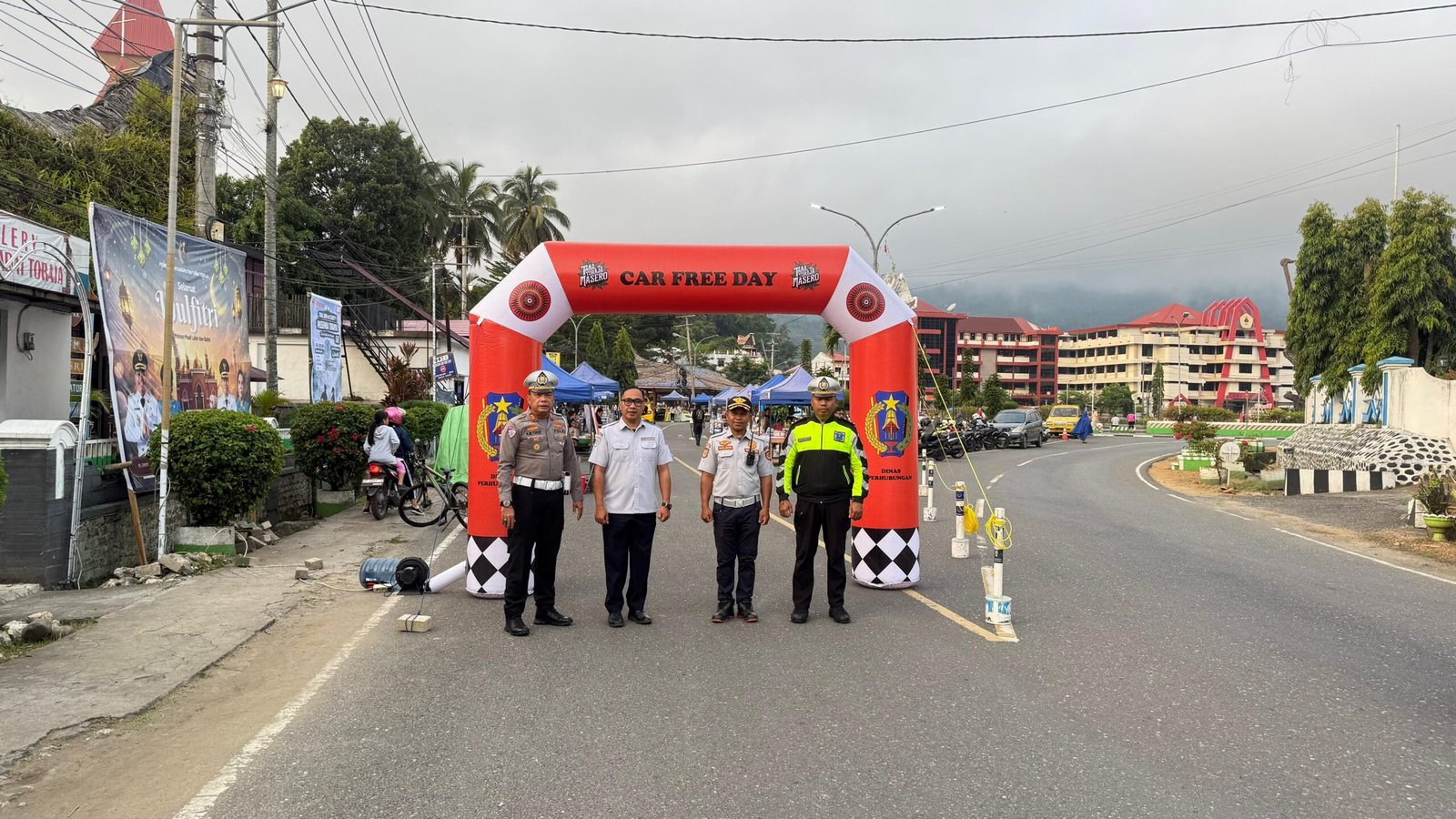 Hadir Pada Kegiatan Car Free Day, Polres Tator Beri Aman