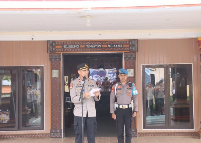 Perkuat Kesiapsiagaan Personel, Wakapolres Tana Toraja Pimpin Apel Siaga Kamtibmas
