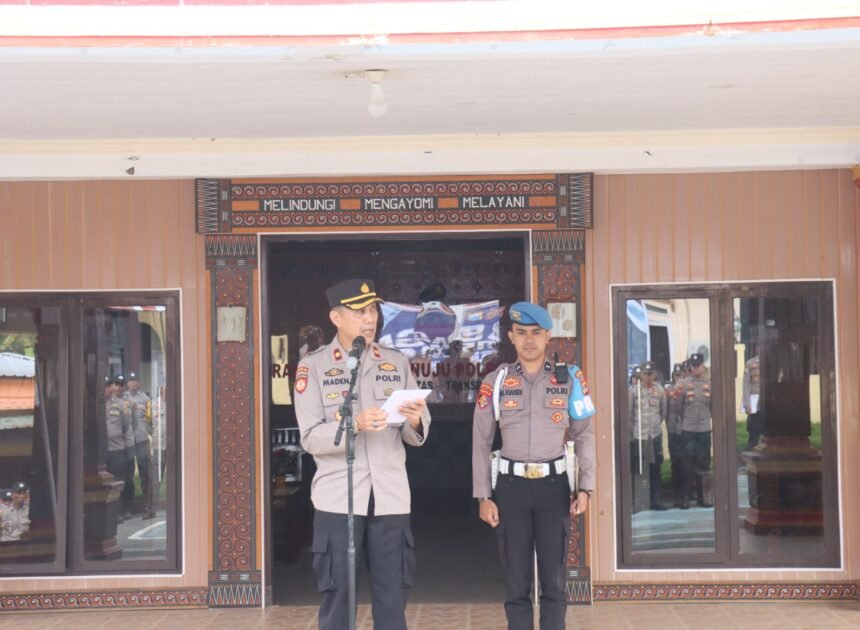 Perkuat Kesiapsiagaan Personel, Wakapolres Tana Toraja Pimpin Apel Siaga Kamtibmas