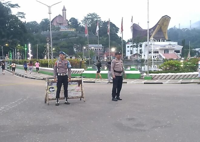 Polres Tana Toraja Laksanakan Pengamanan Car Free Day, Warga Berolahraga Dengan Aman dan Nyaman