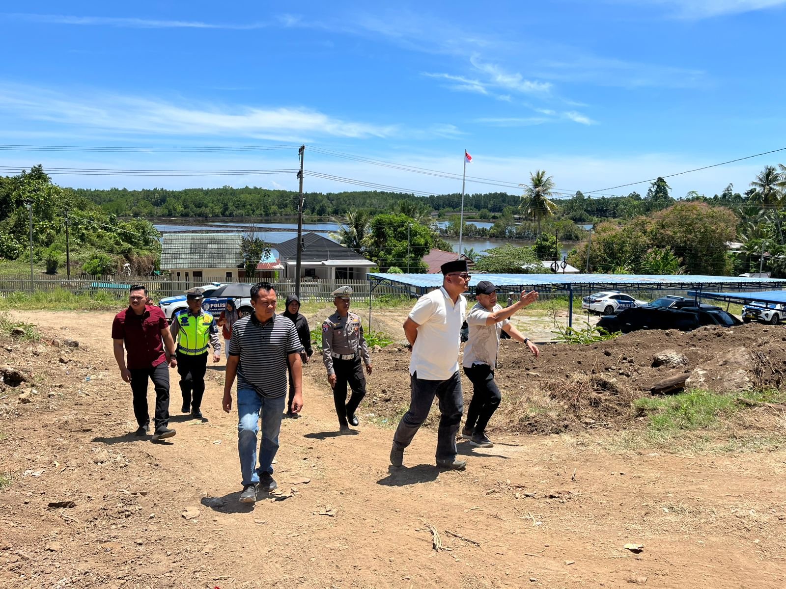 Kapolda Sulbar Cek Persiapan Lokasi Pembangunan Kantor PJR di Lengke