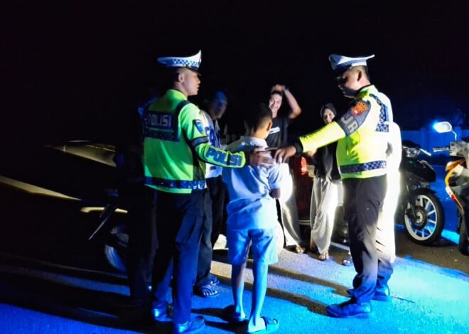 Prioritaskan Keselamatan Berkendara, Ditlantas Polda Sulbar Gencarkan Patroli Malam