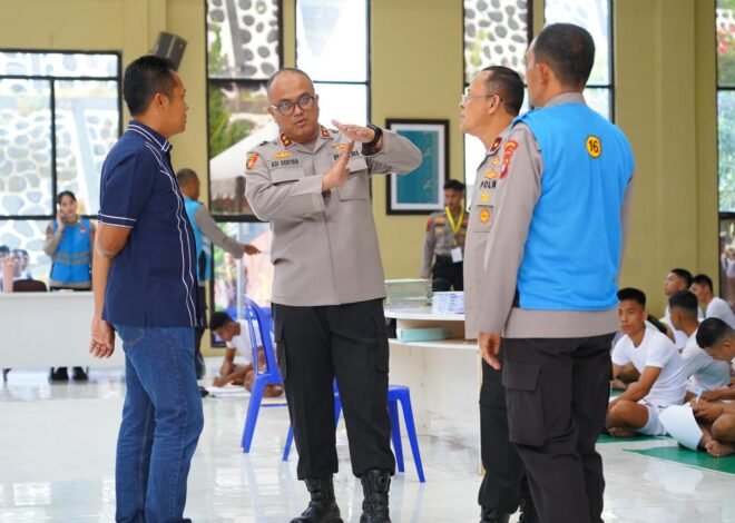 Pastikan Proses Transparan, Kapolda Sulbar Tinjau Langsung Tes Kesehatan Rekrutmen Polri