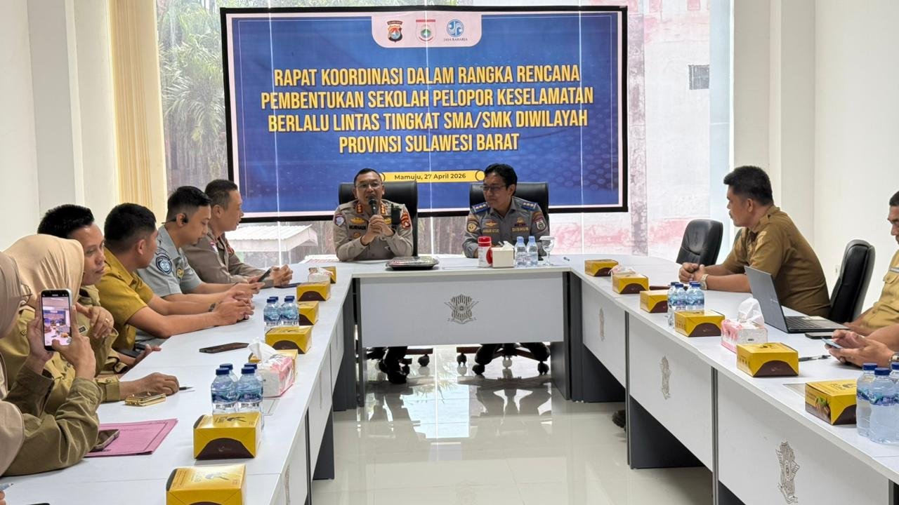 Wujudkan Generasi Tertib Lalu Lintas, Ditlantas Polda Sulbar Gelar Rakor Pembentukan “Sekolah Pelopor Keselamatan”