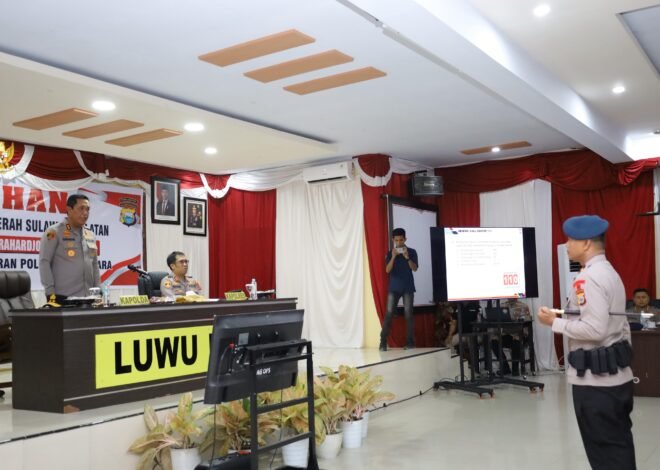 Kapolda Sulsel Berikan Pengarahan kepada Personel Polres Luwu Utara, Tekankan Profesionalitas dan Disiplin Anggota