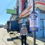 Wujudkan Keselamatan Berlalu Lintas, Ditlantas Polda Sulbar Pasang Banner Himbauan di Sejumlah Titik Mamuju