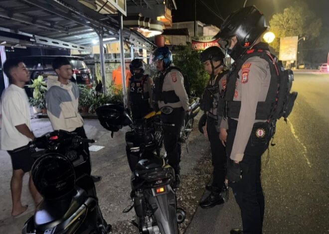 Patroli Malam Sat Samapta Polres Tana Toraja Intensifkan Harkamtibmas, Imbau Warga Jaga Keamanan Lingkungan