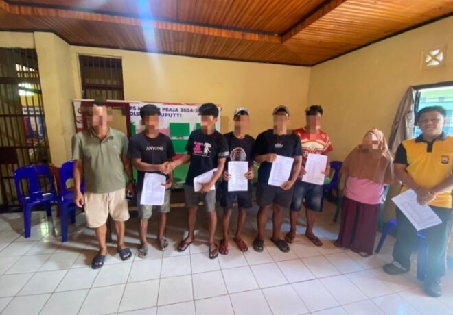 Bhabinkamtibmas Polres Tator, Selesaikan Perselisihan Warga Di Saluputti