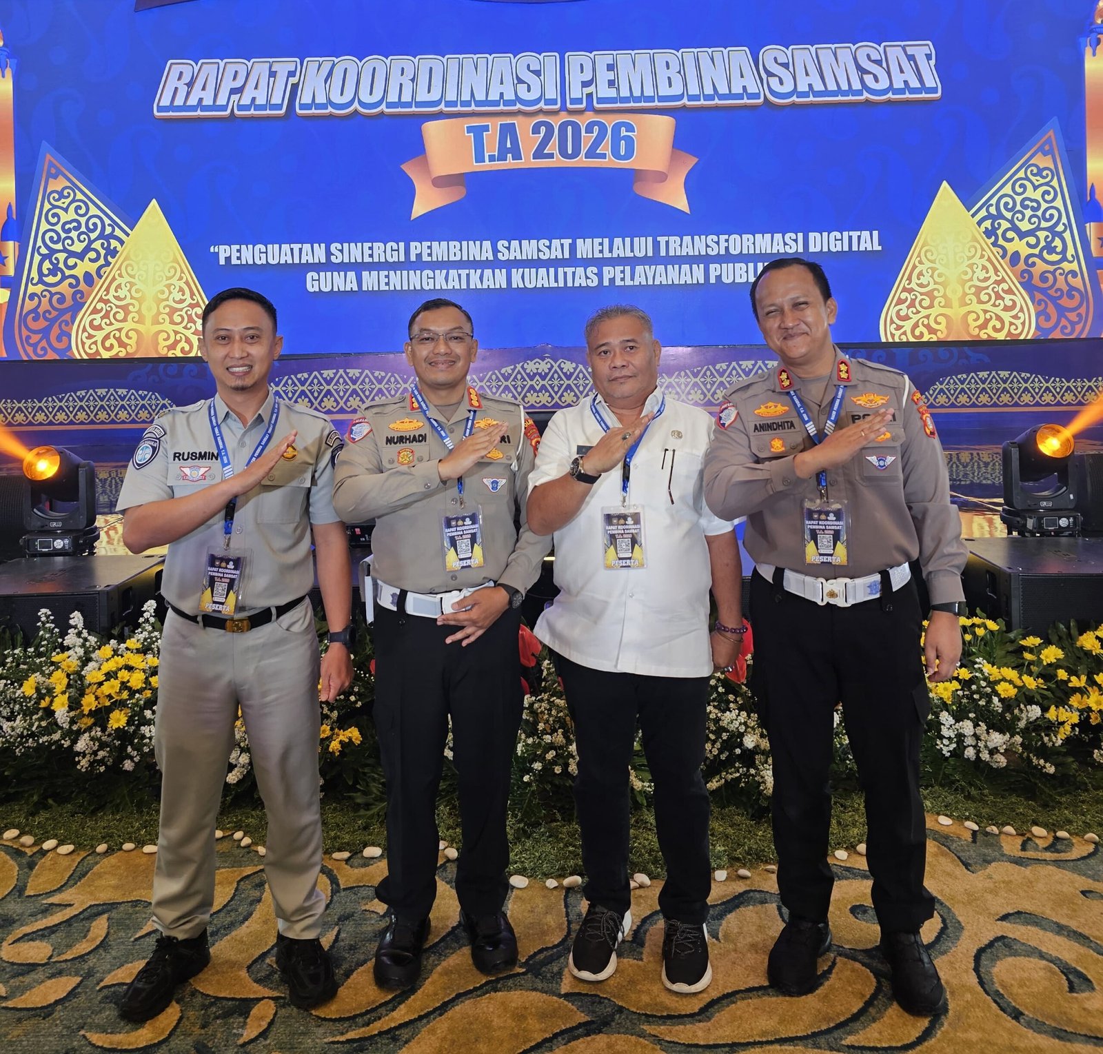 Hadiri Rakor Samsat Nasional di Semarang, Dirlantas Polda Sulbar Komitmen Perkuat Sinergi dan Transformasi Digital