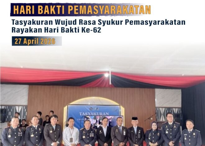 Peringati HBP Ke-62, Kepala Rutan Kelas IIA Kendari Hadiri Tasyakuran di Lapas Kendari