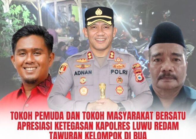 Tokoh Pemuda dan Tokoh Masyarakat Bersatu Apresiasi Ketegasan Kapolres Luwu Redam Tawuran Kelompok di Bua