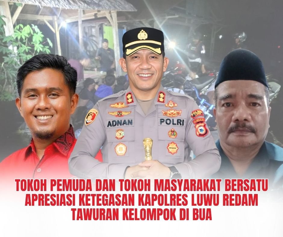 Tokoh Pemuda dan Tokoh Masyarakat Bersatu Apresiasi Ketegasan Kapolres Luwu Redam Tawuran Kelompok di Bua