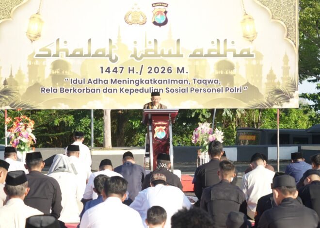 Gema Takbir Idul Adha di Polda Sulbar, Refleksi Semangat Berkorban Kapolda dan Jajaran dalam Ketaatan