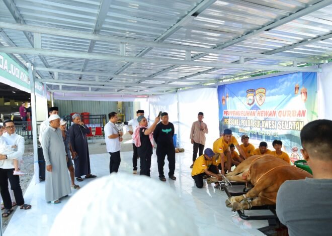 Perkuat Silaturahmi dan Kebersamaan, Kapolda Sulsel Gelar Shalat Idul Adha 1447 H dan Halal Bihalal di Mapolda