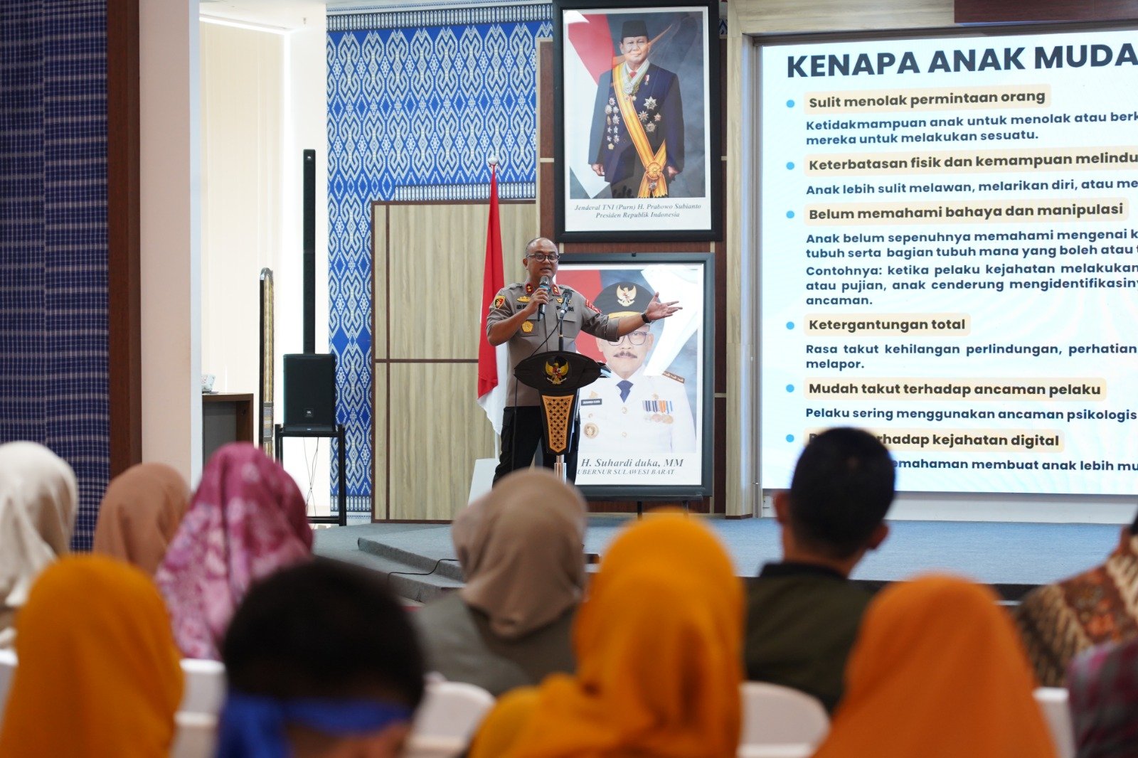 Jadi Narasumber Perlindungan Anak, Kapolda Sulbar Ajarkan Anak Berani Berkata “TIDAK” & Hindari Curhat di Medsos