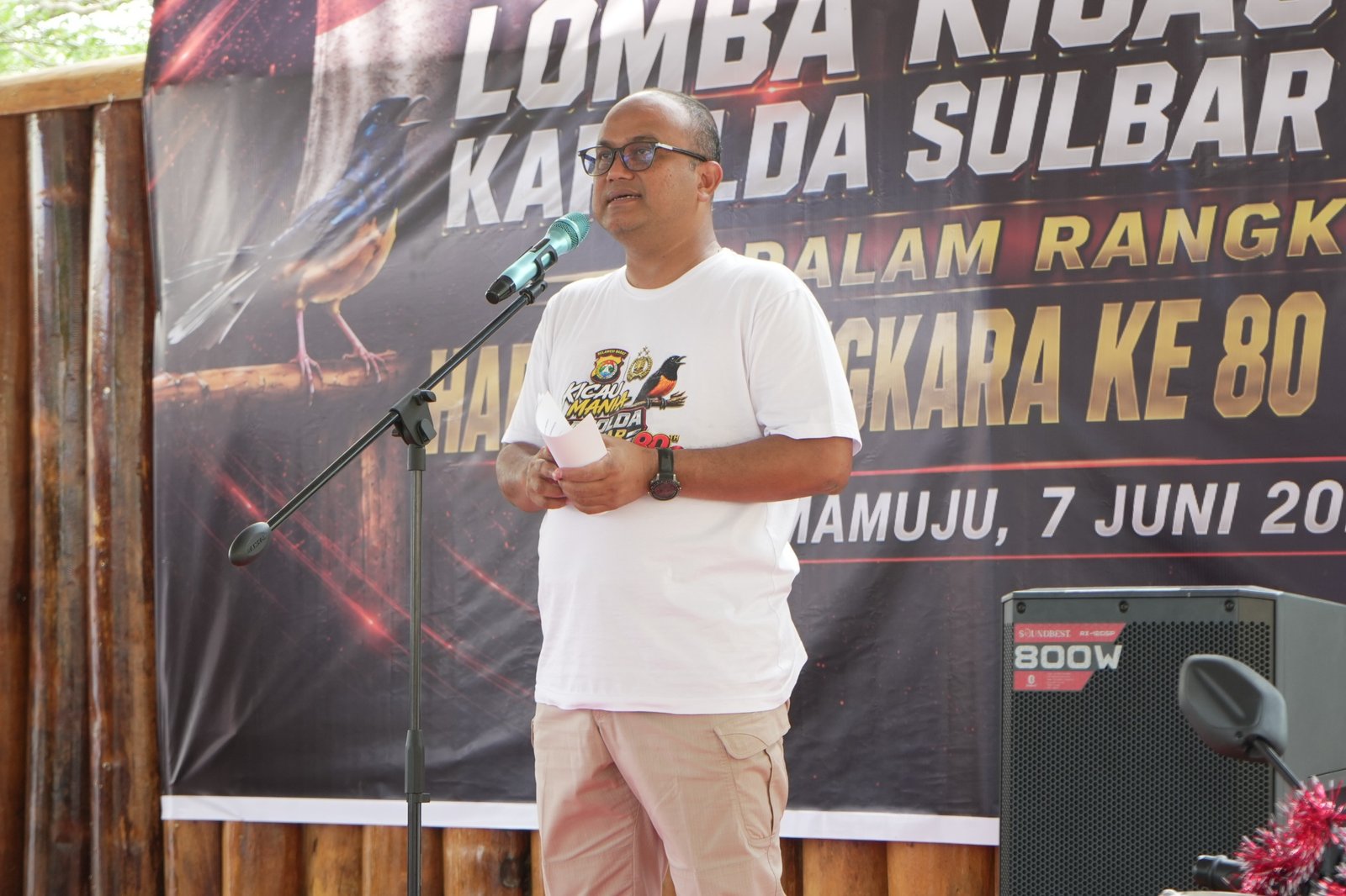 Kapolda Sulbar Buka Lomba Kicau Mania, Semarak Hari Bhayangkara ke-80