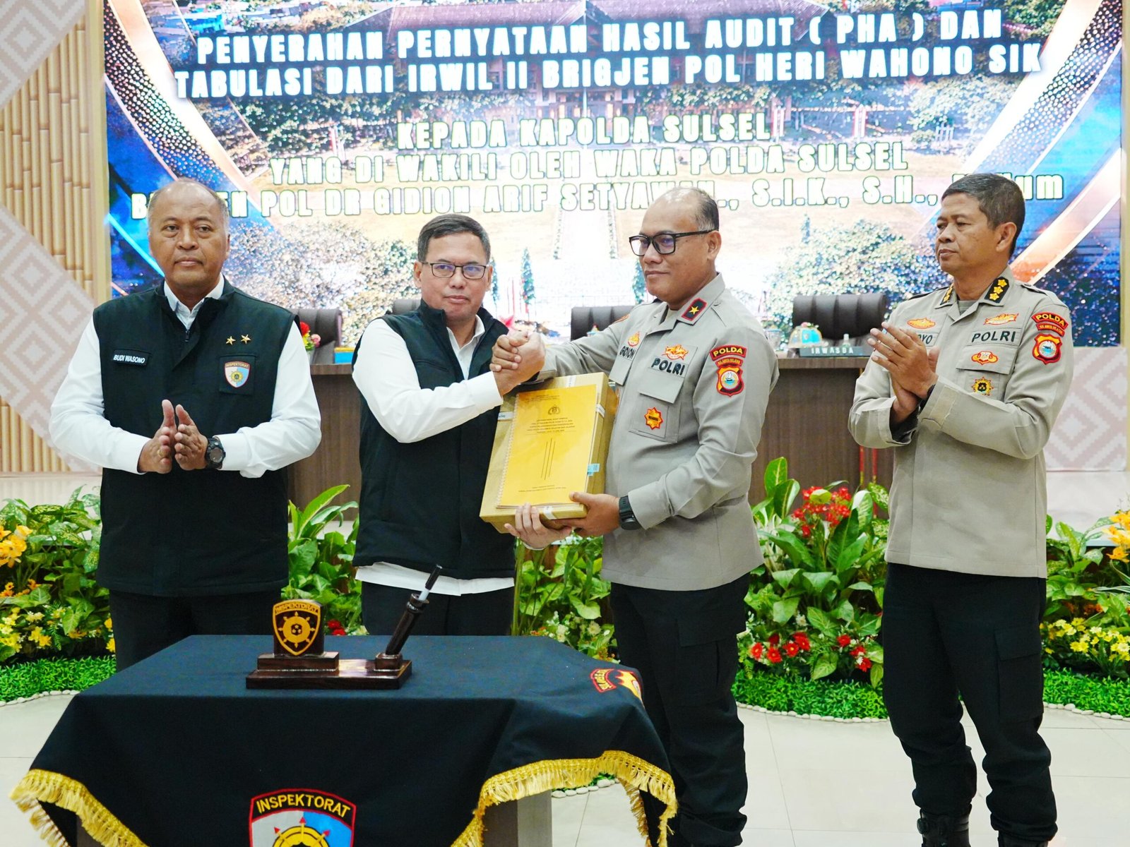 Wakapolda Sulsel Hadiri Taklimat Akhir Audit Kinerja Itwasum Polri Tahap II T.A. 2026