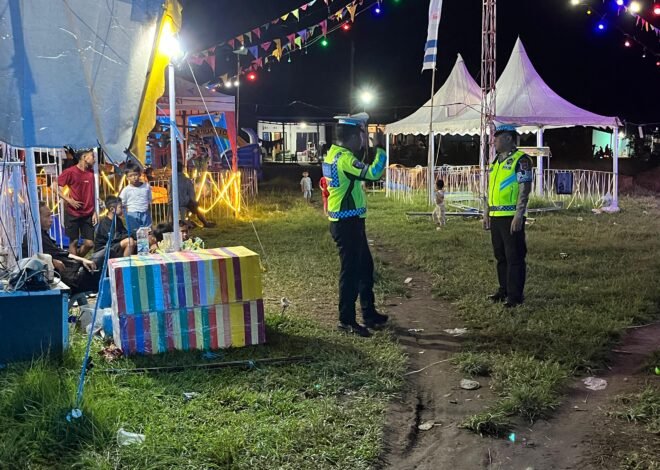 Polantas Menyapa, Satuan PJR Ditlantas Polda Sulbar Jaga Keamanan Malam Hari