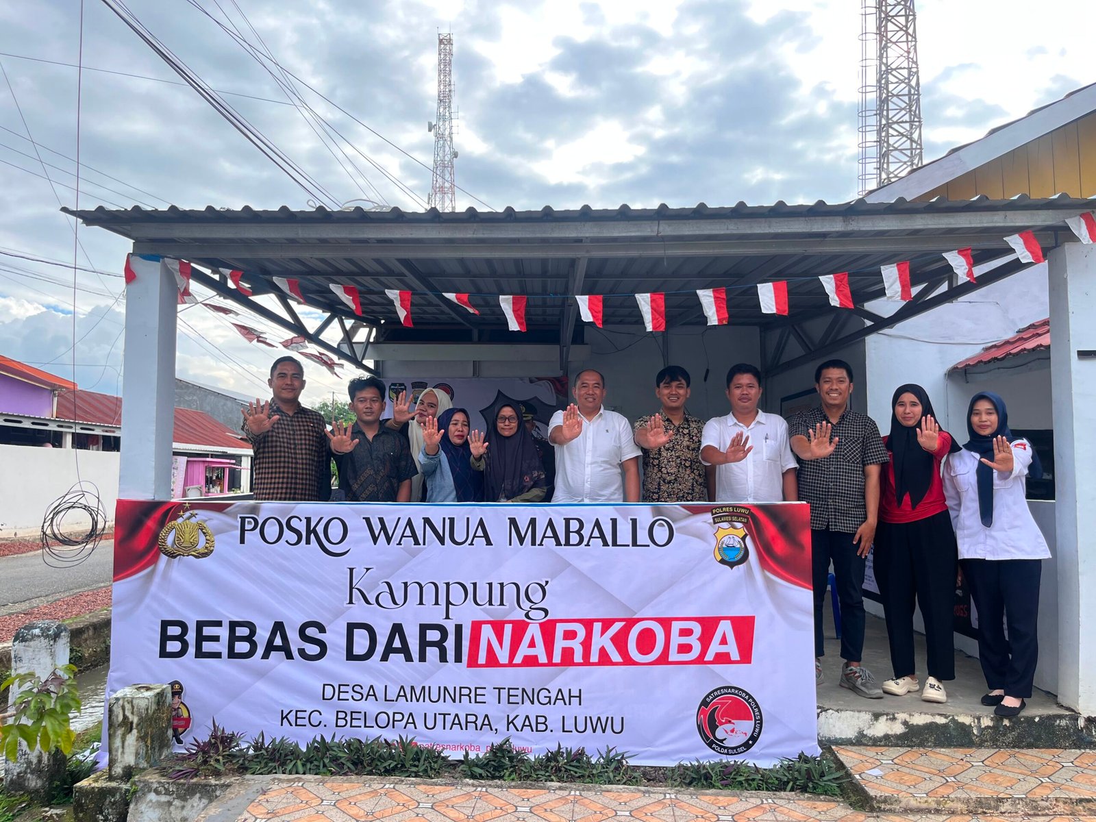 Satresnarkoba Polres Luwu Sosialisasikan Bahaya Narkoba di Desa Tangguh Bebas Narkoba Lamunre Tengah
